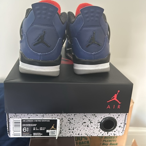 Jordan 4 retro Winterized Loyal Blue Size 6.5 - Picture 4 of 7